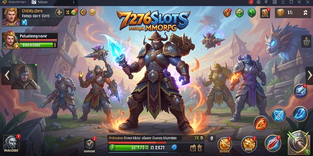 Screenshot utama 7276SLOTS menampilkan aksi seru dalam gameplay MMORPG.