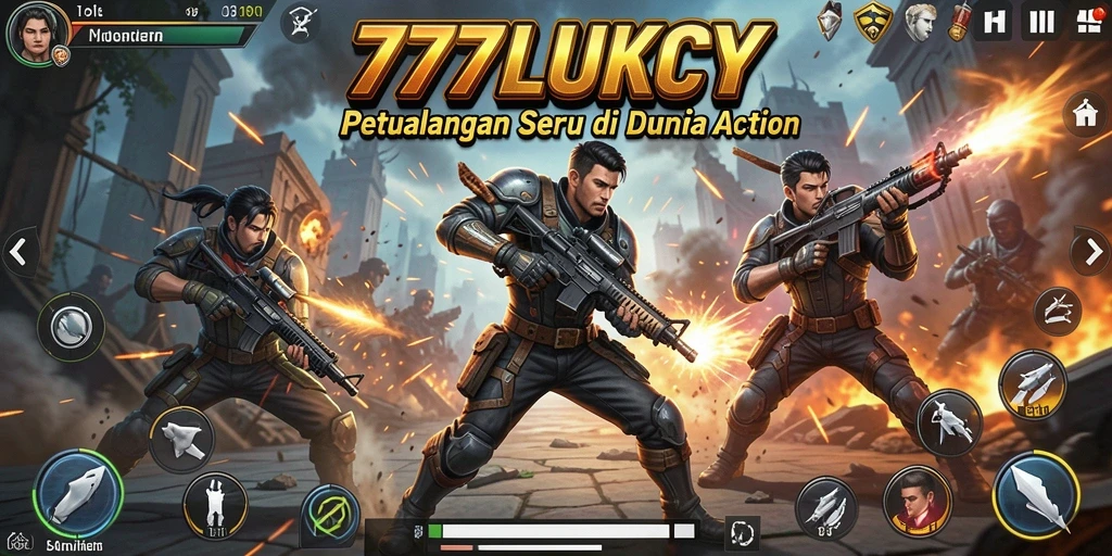 Tampilan gameplay yang penuh aksi dan tantangan seru.