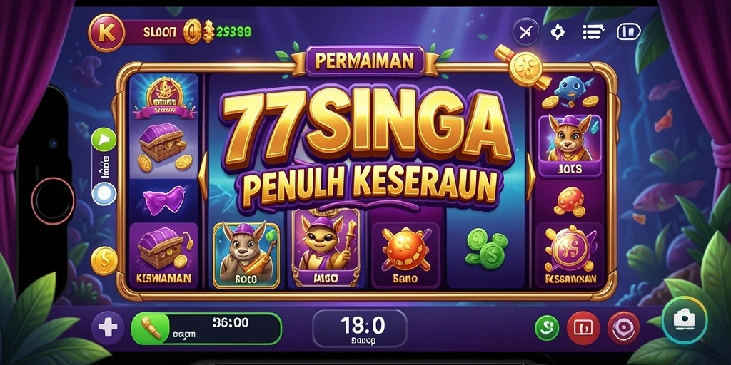 Screenshot gameplay 77SINGA menampilkan pengalaman bermain slot yang menarik.