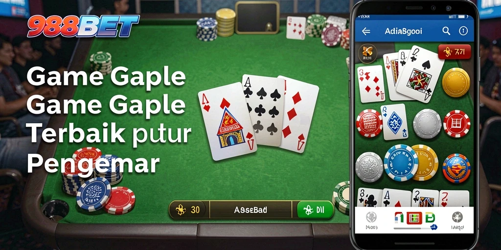 Tampilan gameplay Gaple yang menarik dan interaktif.