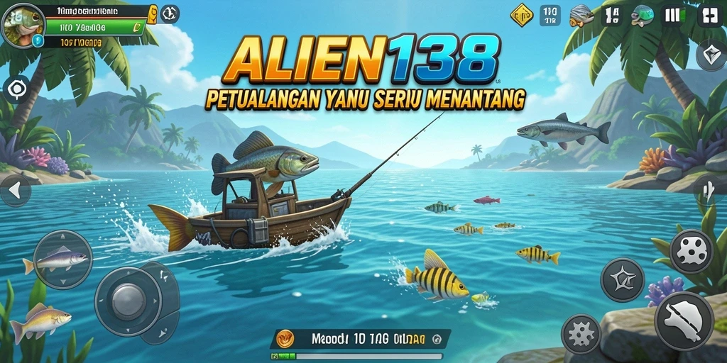 Screenshot utama ALIEN138 menampilkan gameplay Fishing yang seru dan penuh tantangan.