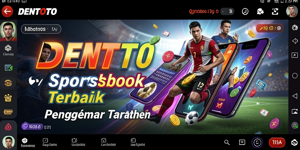 Tampilan gameplay DENTOTO yang menakjubkan dalam taruhan olahraga.