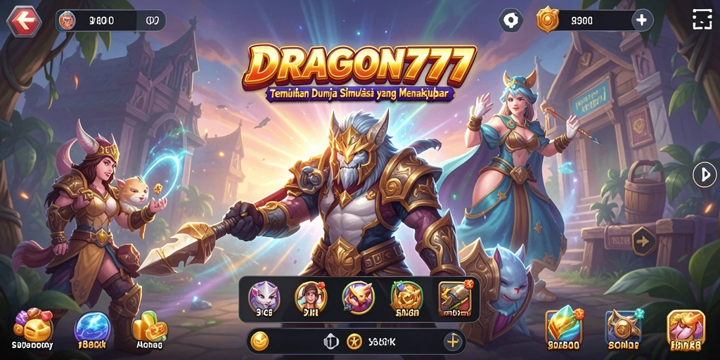Tangkapan layar gameplay <strong>DRAGON777</strong> menunjukkan dunia simulasi yang kaya akan interaksi.