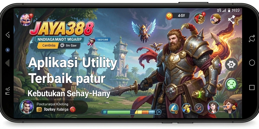 Screenshot utama JAYA388 menampilkan antarmuka aplikasi Utility yang intuitif.