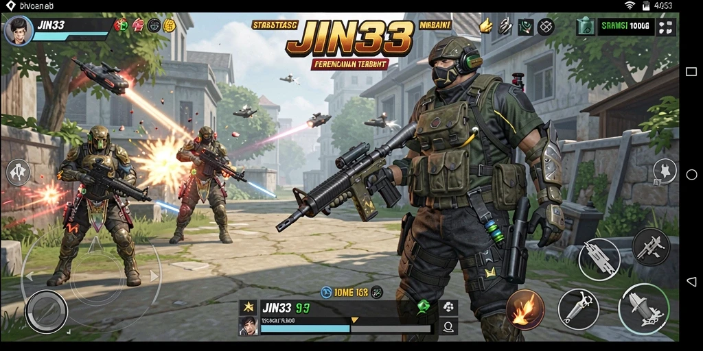 Tampilan gameplay JIN33 dengan aksi pertempuran yang seru.