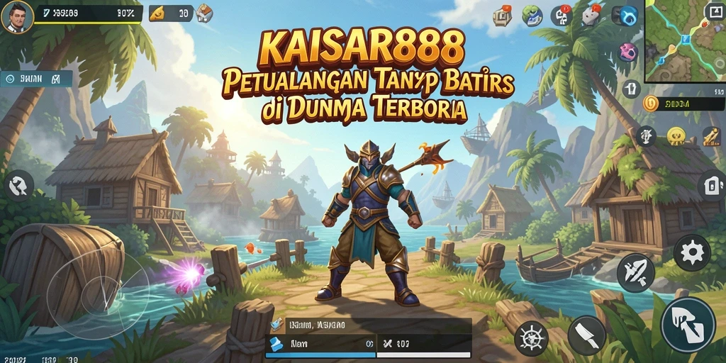 Screenshot KAISAR888 menampilkan petualangan di dunia terbuka yang luas.