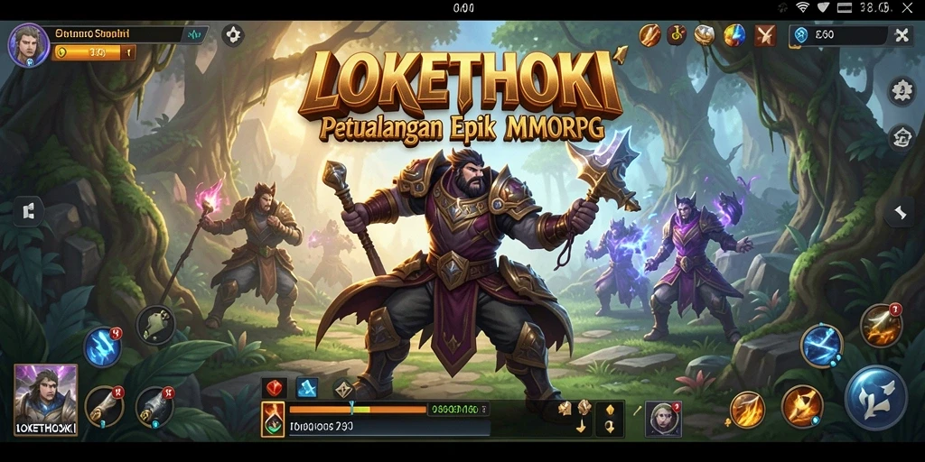 Screenshot LOKETHOKI menampilkan aksi seru dalam pertarungan MMORPG.