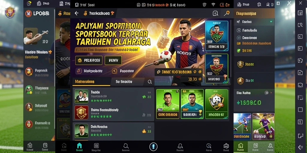 Tampilan screenshot utama LPO88 yang menampilkan proses taruhan olahraga.