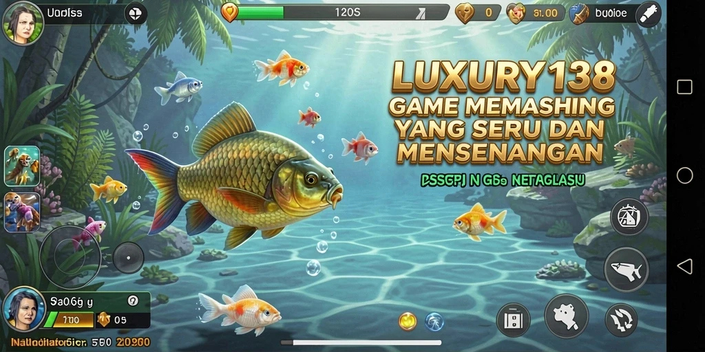 Tampilan gameplay LUXURY138 yang menakjubkan dengan suasana memancing yang nyata.