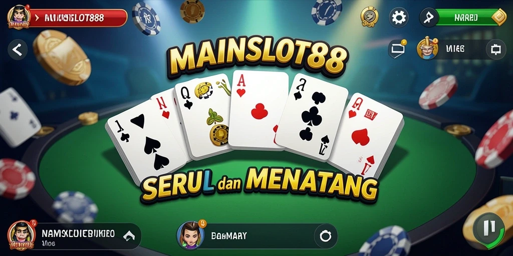 Screenshot utama MAINSLOT88 menampilkan gameplay Domino yang seru.
