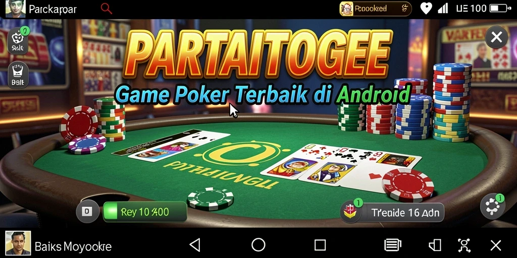 Tampilan gameplay seru dari PARTAITOGEL dengan suasana poker yang menegangkan.