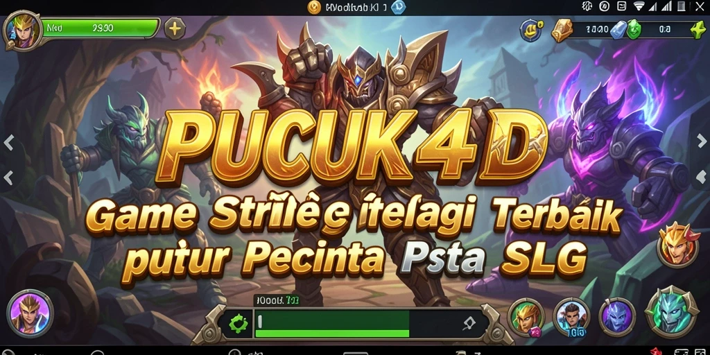 Tampilan gameplay menarik dari PUCUK4D dengan pertempuran strategis.