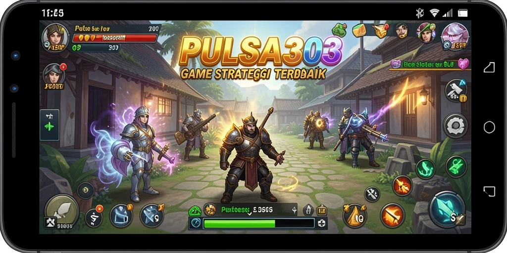 Tangkapan layar menunjukkan pertarungan epik dalam PULSA303 dengan gameplay SLG.