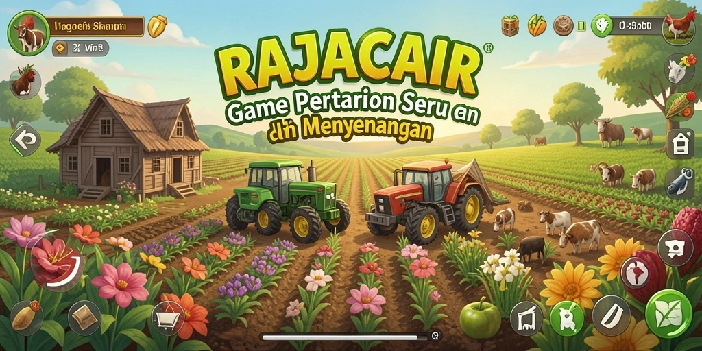 Screenshot RAJACAIR menampilkan gameplay pertanian yang menarik.