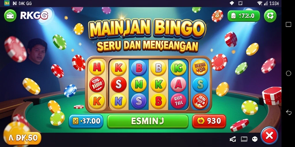 Screenshot gameplay Bingo RKGG yang menampilkan suasana permainan yang seru.