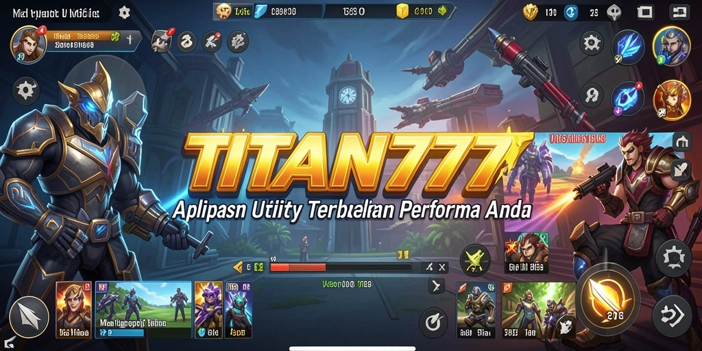 Tampilan utama TITAN777 dengan fitur Utility yang menarik.