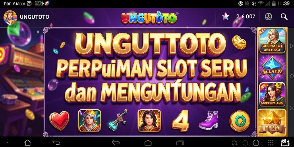 Tampilan gameplay yang menyenangkan dan berwarna-warni dari UNGUTOTO.
